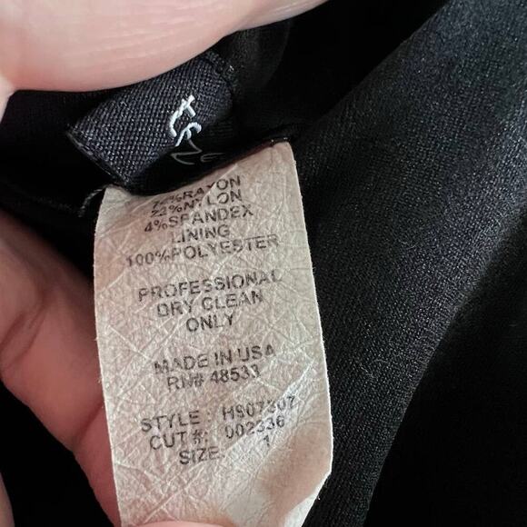 Teeze Me Cross Waist Sheath Career Dress With Pockets Size 1 - Picture 6 of 7